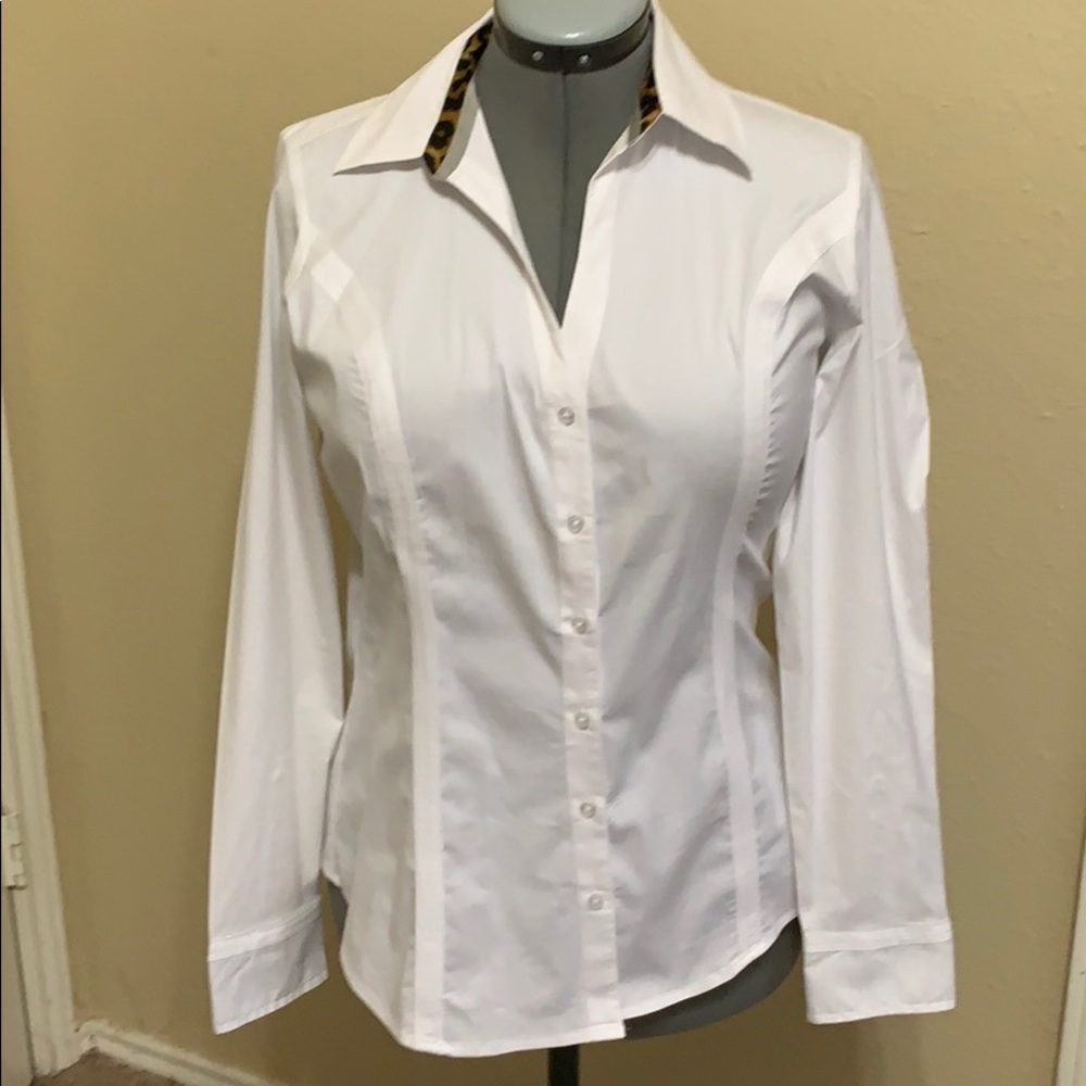Express White Button Up Shirt